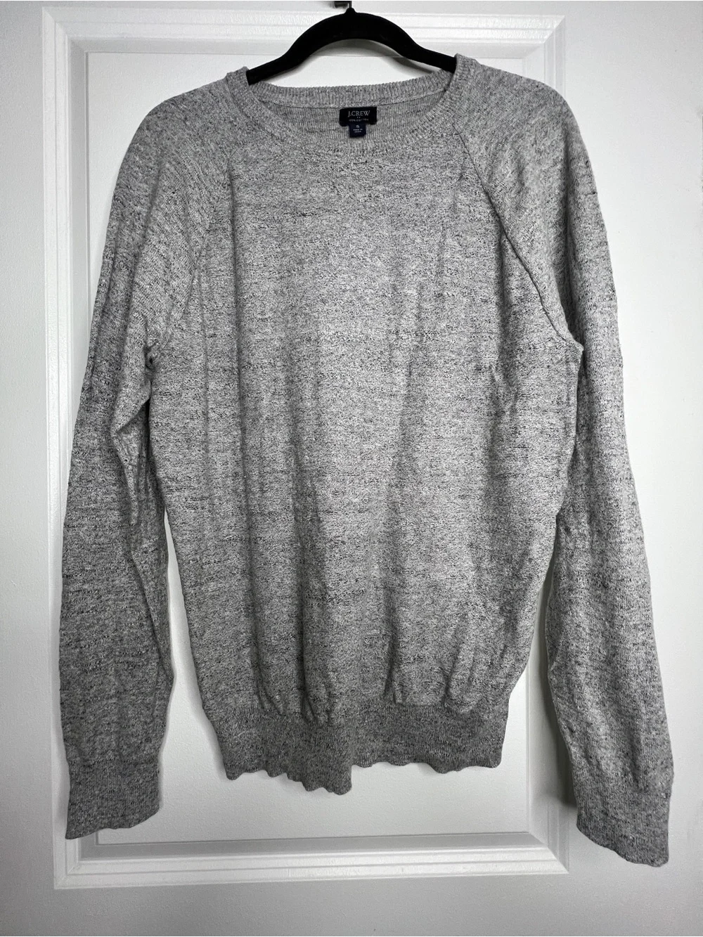 J. Crew 100% Cotton Crew Neck Sweater Gray